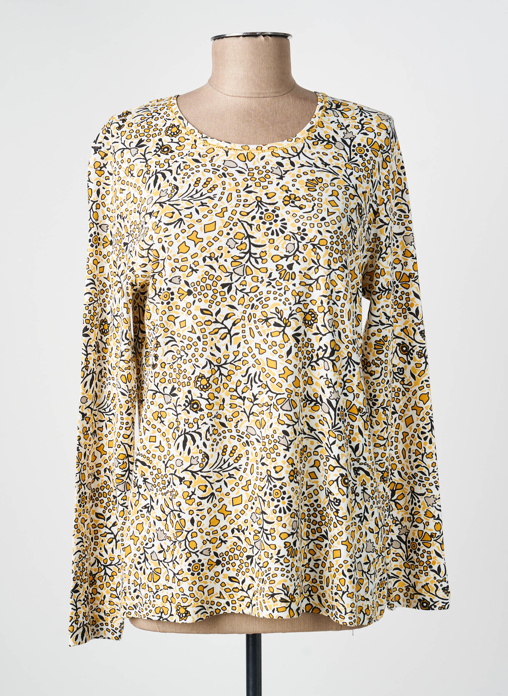 T-shirt manches longues manches longues jaune OLSEN femme
