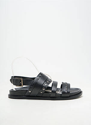 Sandales/nu pieds matière lisse talon plat jusqu'à 3cm noir BIBA femme