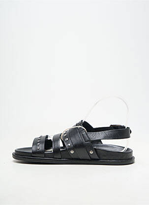 Sandales/nu pieds matière lisse talon plat jusqu'à 3cm noir BIBA femme
