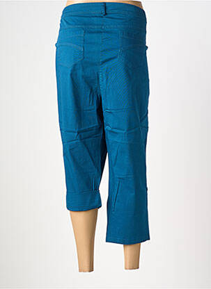 Pantacourt taille élastique taille normale bleu AGATHE & LOUISE femme