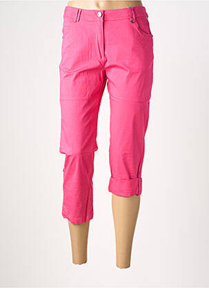 Pantacourt taille élastique taille normale rose AGATHE & LOUISE femme