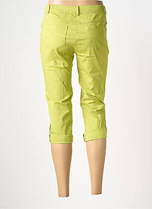 Pantacourt tissage popeline taille normale vert AGATHE & LOUISE femme