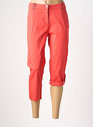 Pantacourt taille élastique taille normale orange AGATHE & LOUISE femme