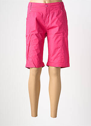 Bermuda taille élastique taille normale rose GEVANA femme