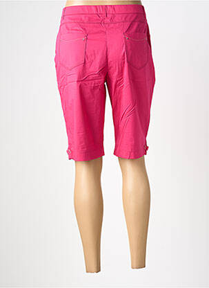 Bermuda taille élastique taille normale rose CHRISTINE LAURE femme