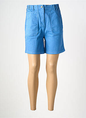 Short tissage denim taille haute bleu WHO'S THAT GIRL femme