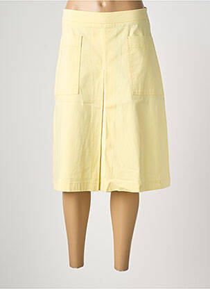 Jupe mi-longue stretch jaune MADEMOISELLE YEYE femme
