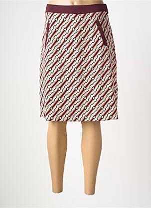 Jupe mi-longue stretch rouge KING LOUIE femme