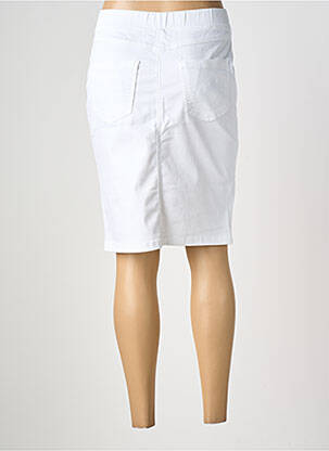 Jupe mi-longue stretch blanc CONCEPT K femme