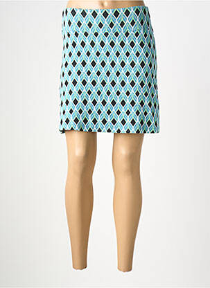 Jupe courte taille élastique bleu MADEMOISELLE YEYE femme