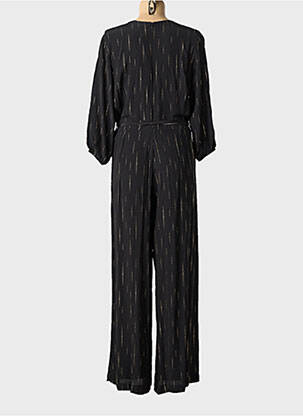 Combi-pantalon tissage crêpe manches 3/4 noir MADEMOISELLE YEYE femme