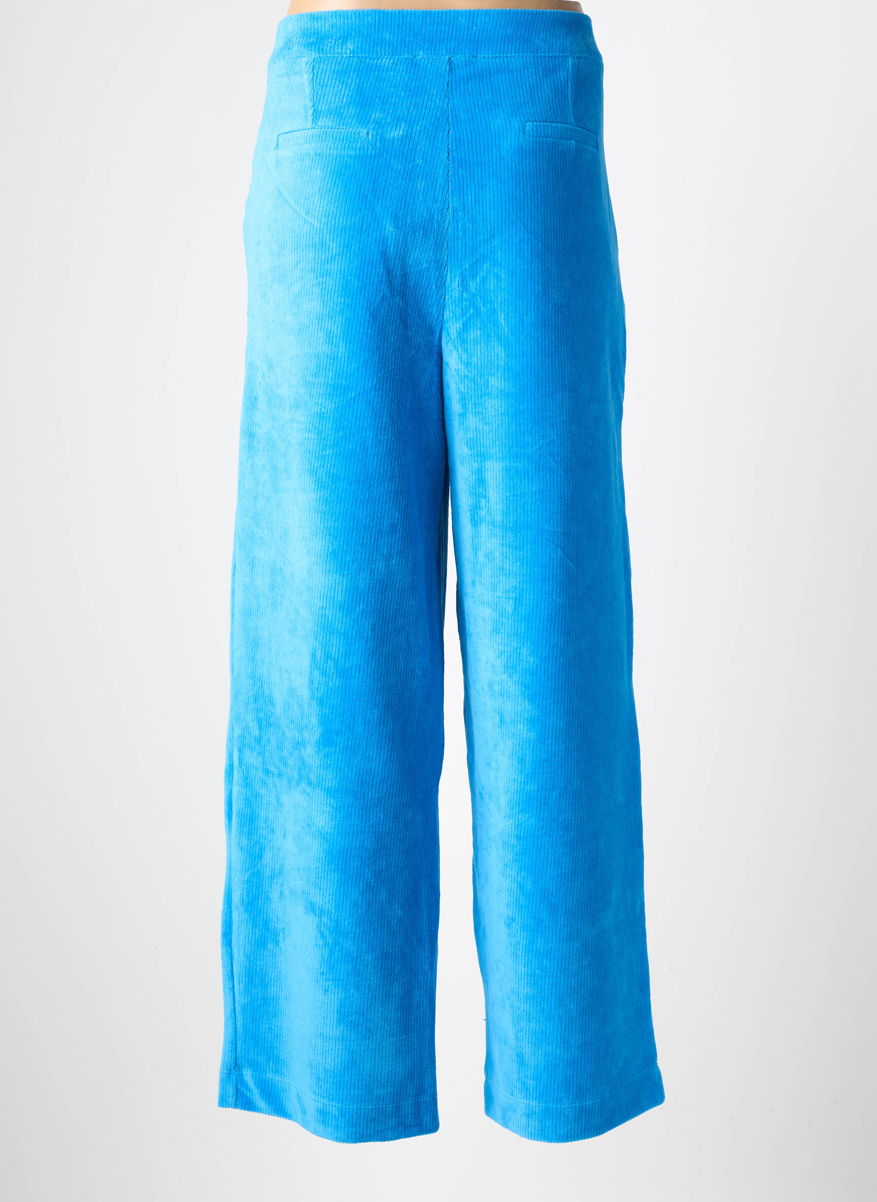 Pantalon droit stretch taille normale bleu MADEMOISELLE YEYE femme