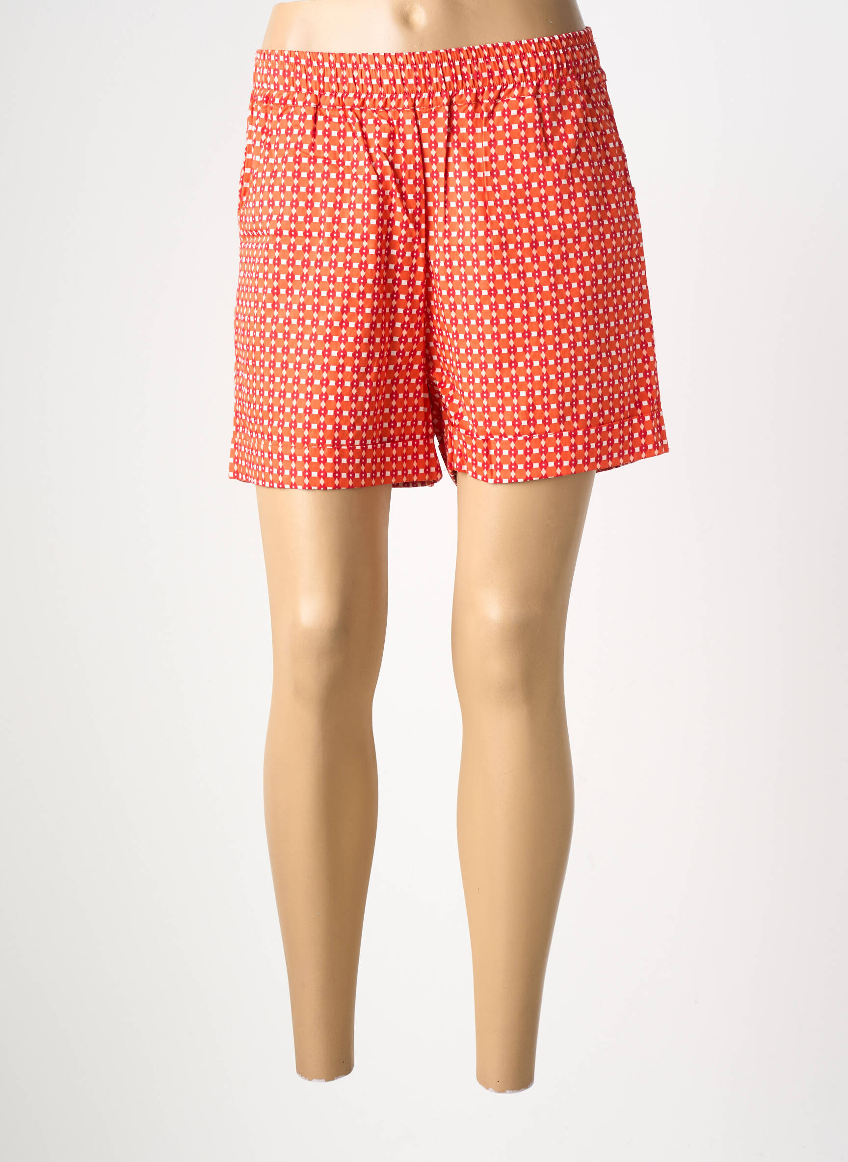 Short taille normale taille normale orange PRINCESSE NOMADE femme