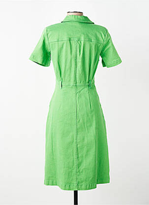 Robe mi-longue manches courtes manches courtes vert WHO'S THAT GIRL femme