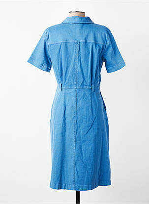 Robe mi-longue manches courtes manches courtes bleu WHO'S THAT GIRL femme