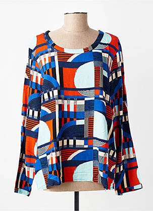 Top manches longues manches longues bleu MADE IN SENS femme