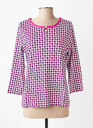 Top imprimé fantaisie manches 3/4 violet RABE femme