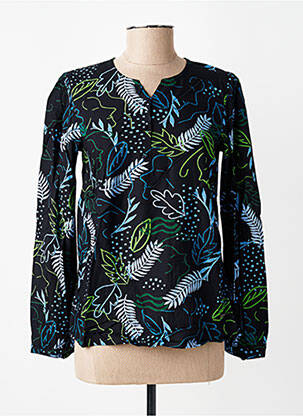 Blouse imprimé fantaisie manches longues noir AGATHE & LOUISE femme