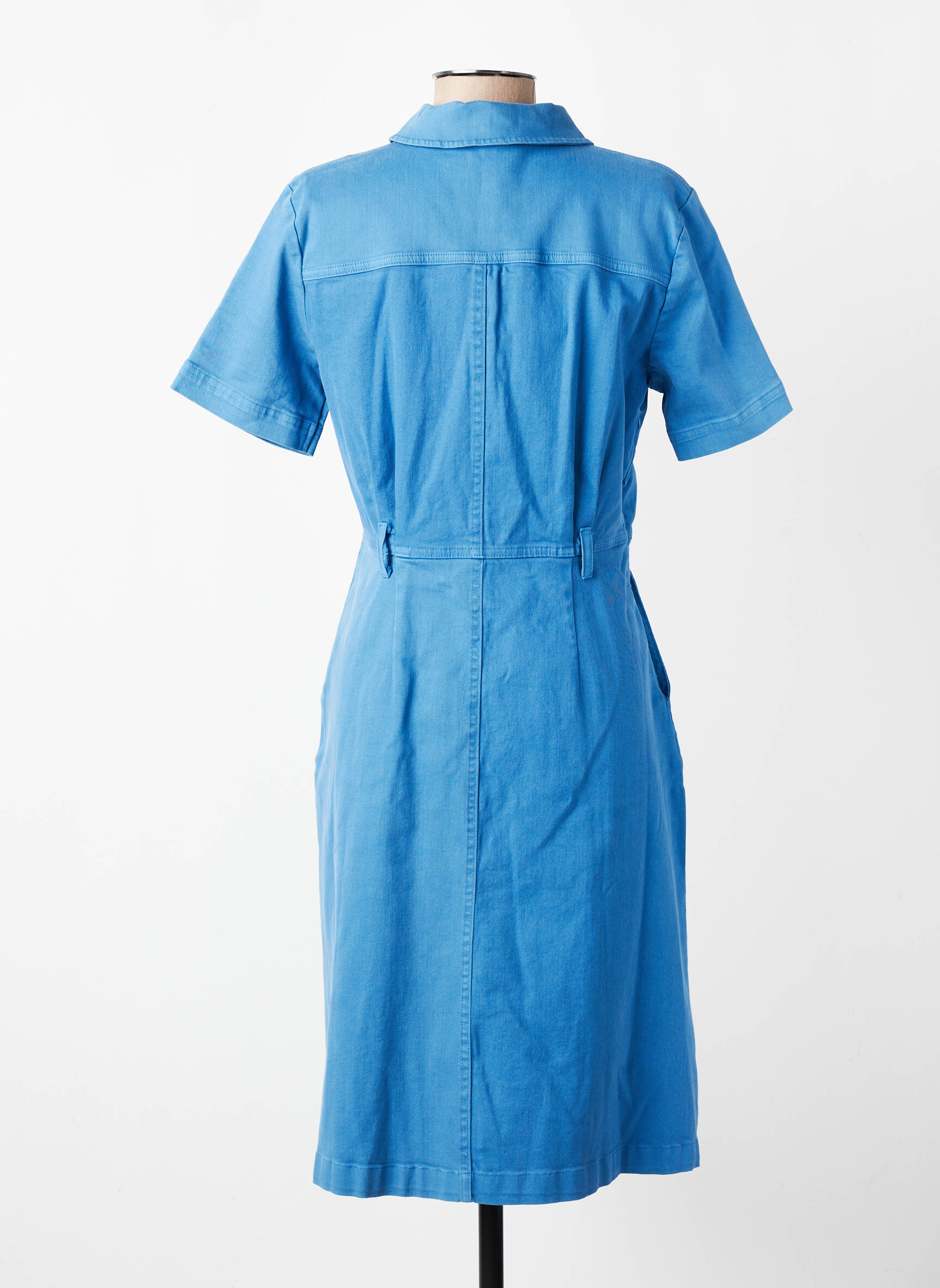 Robe mi-longue manches courtes manches courtes bleu WHO'S THAT GIRL femme