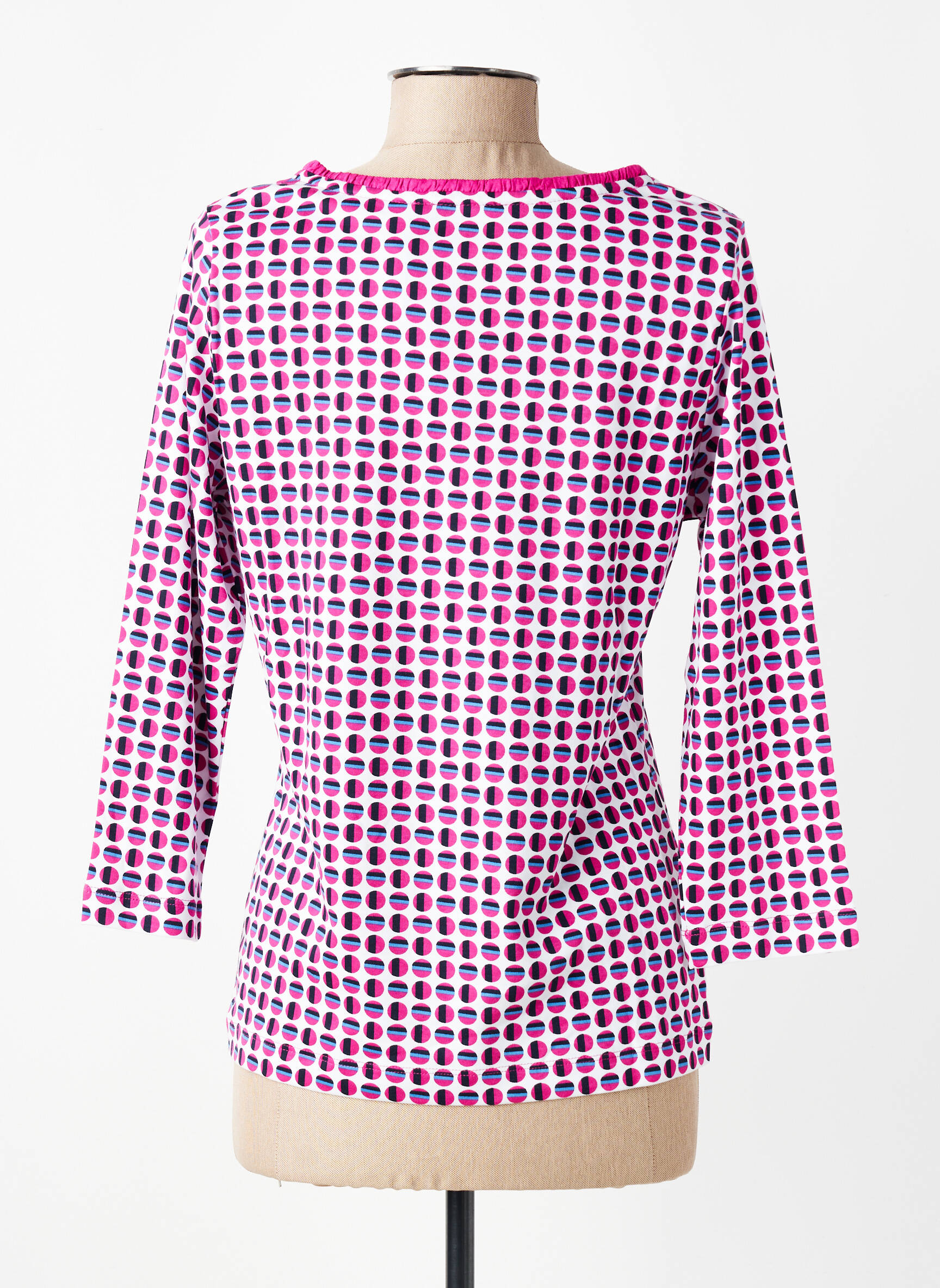 Top imprimé fantaisie manches 3/4 violet RABE femme