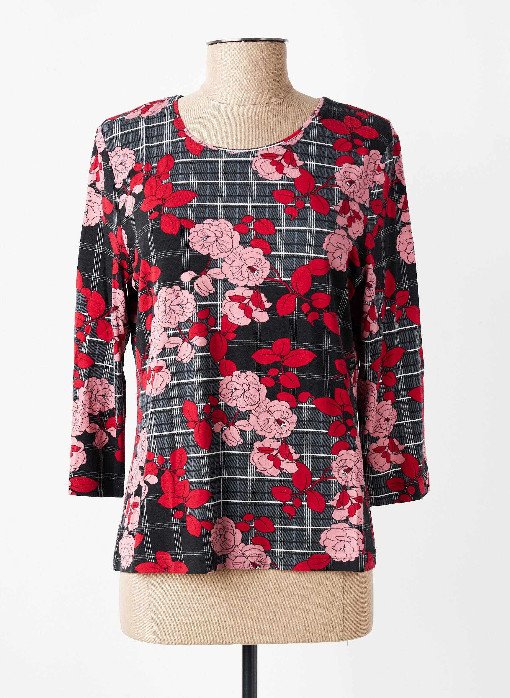 T-shirt manches longues manches longues noir BARBARA LEBEK femme