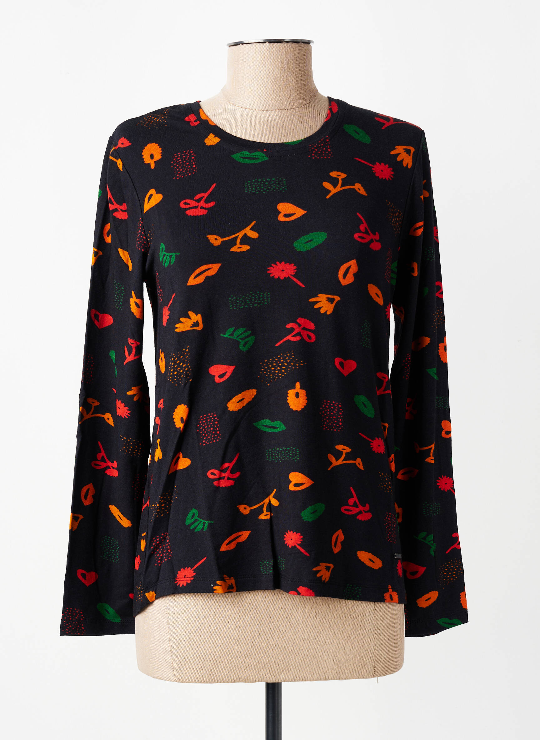 Top manches longues manches longues noir AGATHE & LOUISE femme