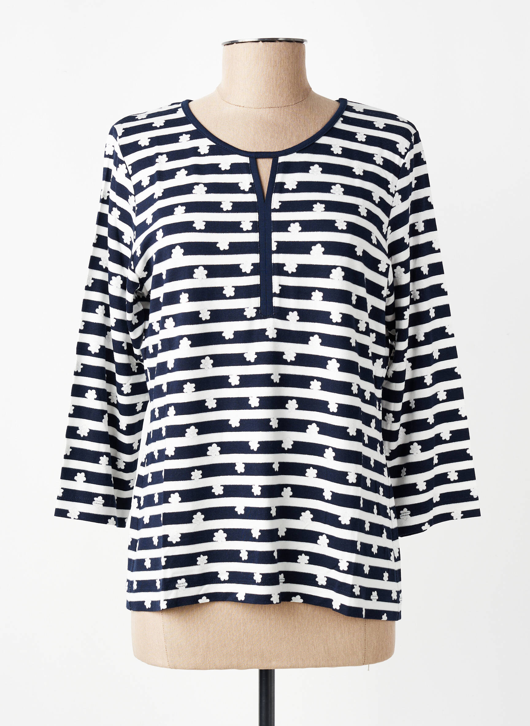 Top manches longues manches longues bleu RABE femme