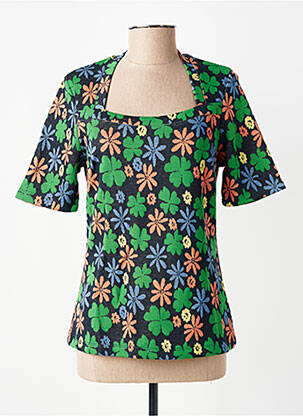 Pull coupe cintrée manches courtes vert WHO'S THAT GIRL femme