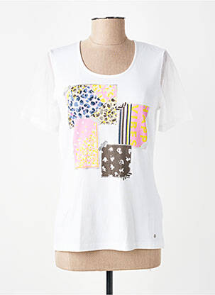 T-shirt imprimé fantaisie manches courtes blanc GERRY WEBER femme