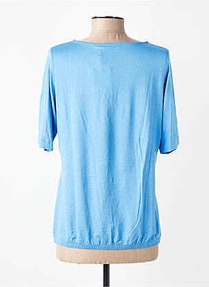 T-shirt col rond manches courtes bleu RABE femme