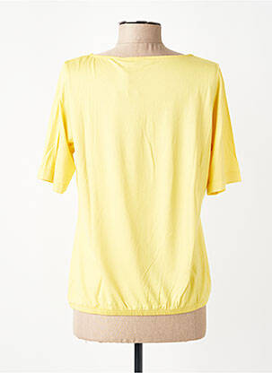 T-shirt col rond manches courtes jaune RABE femme