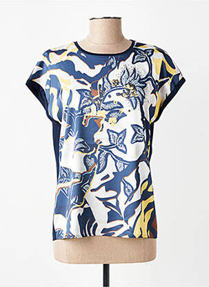 Top imprimé fantaisie manches courtes bleu RABE femme