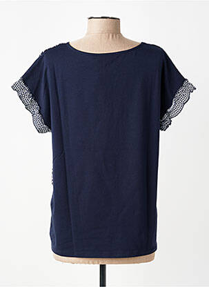 T-shirt imprimé fantaisie manches courtes bleu THOMAS RABE femme