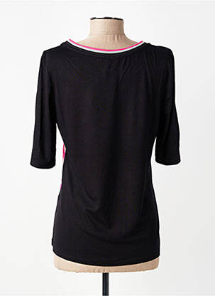 Top imprimé fantaisie manches 3/4 noir BARBARA LEBEK femme