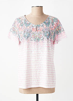 Top imprimé fantaisie manches courtes rose GERRY WEBER femme