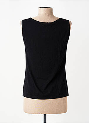 Top imprimé fantaisie sans manche noir TELMAIL femme