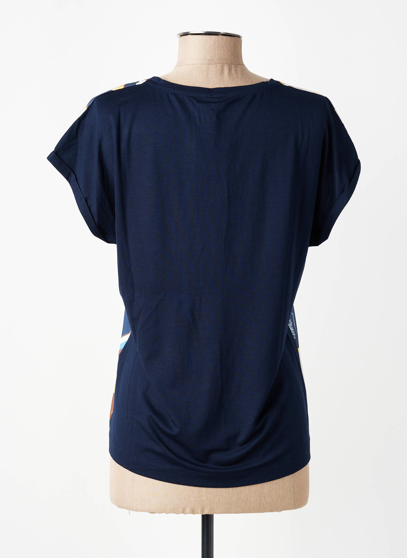 Top imprimé fantaisie manches courtes bleu RABE femme