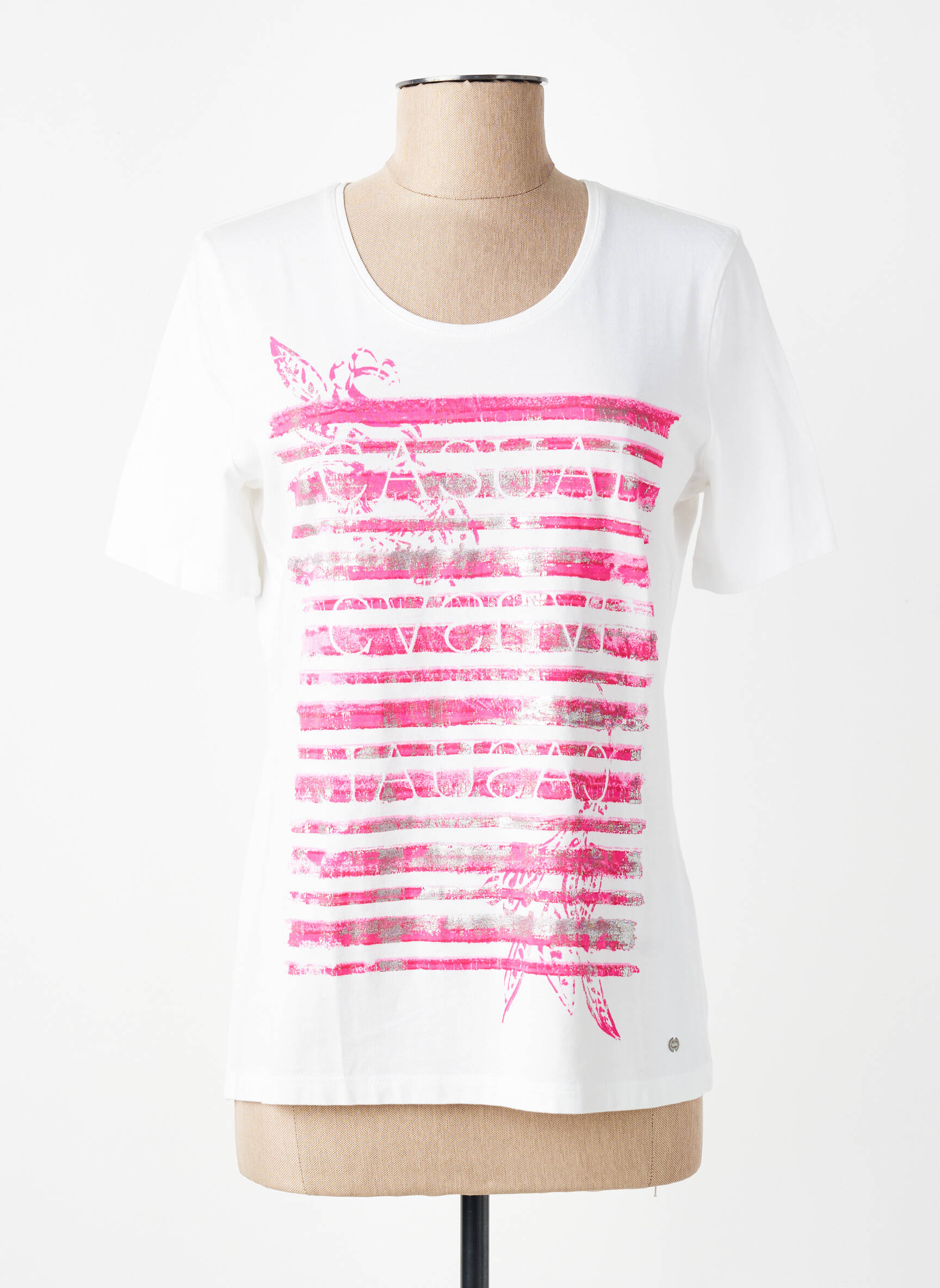 T-shirt sérigraphie manches courtes rose GERRY WEBER femme