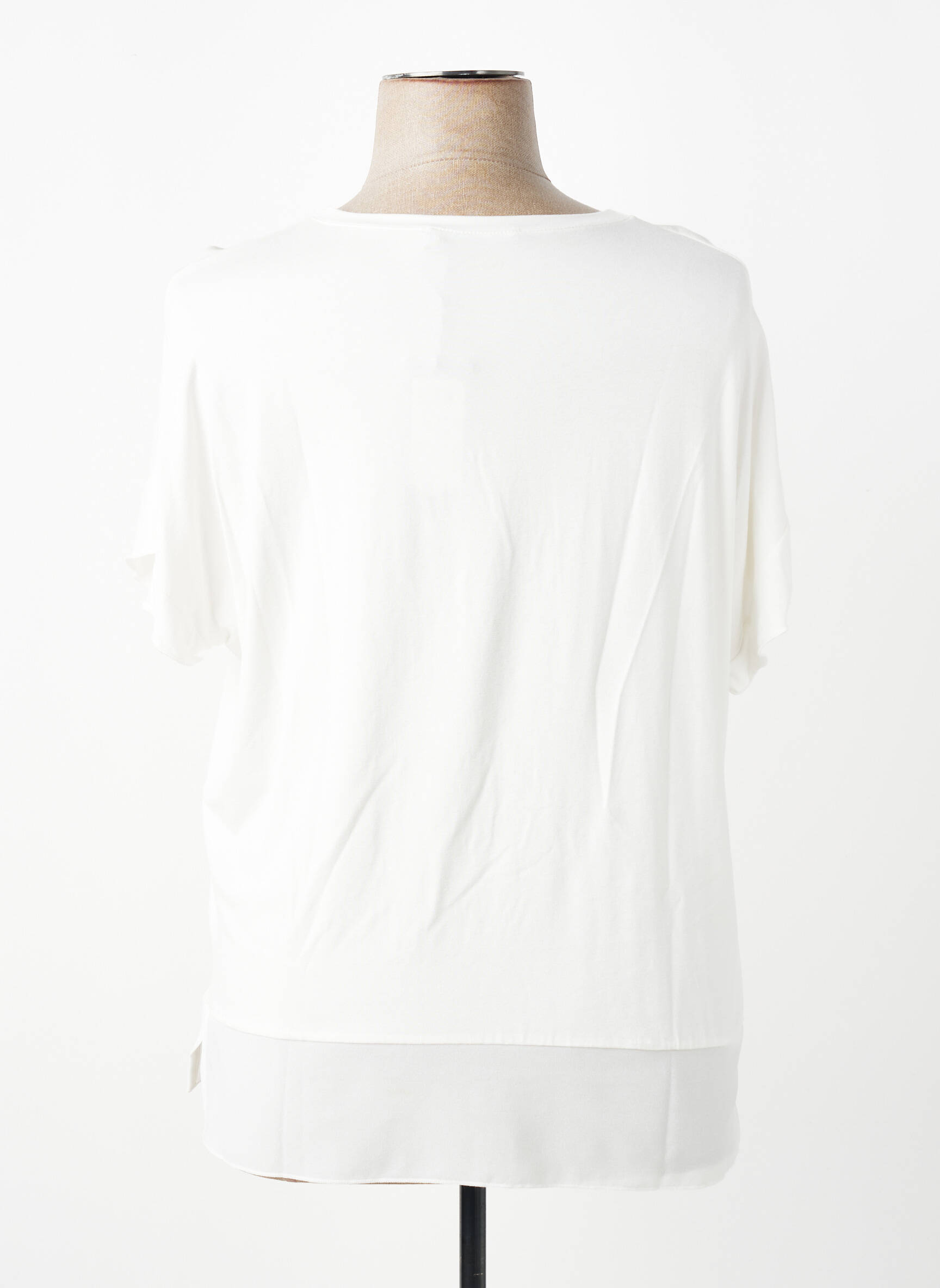 T-shirt imprimé fantaisie manches courtes blanc TELMAIL femme