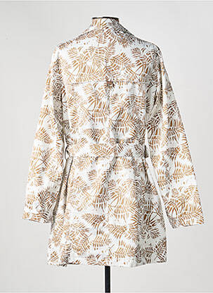Trench coupe cintrée sans capuche blanc CONCEPT  K femme