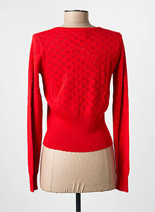 Gilet manches longues resserrée sur le bas rouge KING LOUIE femme