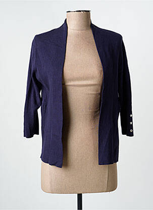 Gilet manches longues manches 3/4 bleu CONCEPT  K femme