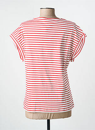 T-shirt imprimé fantaisie manches courtes rouge THALASSA femme