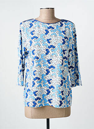 Top manches longues manches longues bleu BARBARA LEBEK femme