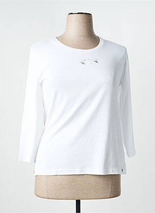Top manches longues manches longues blanc THALASSA femme