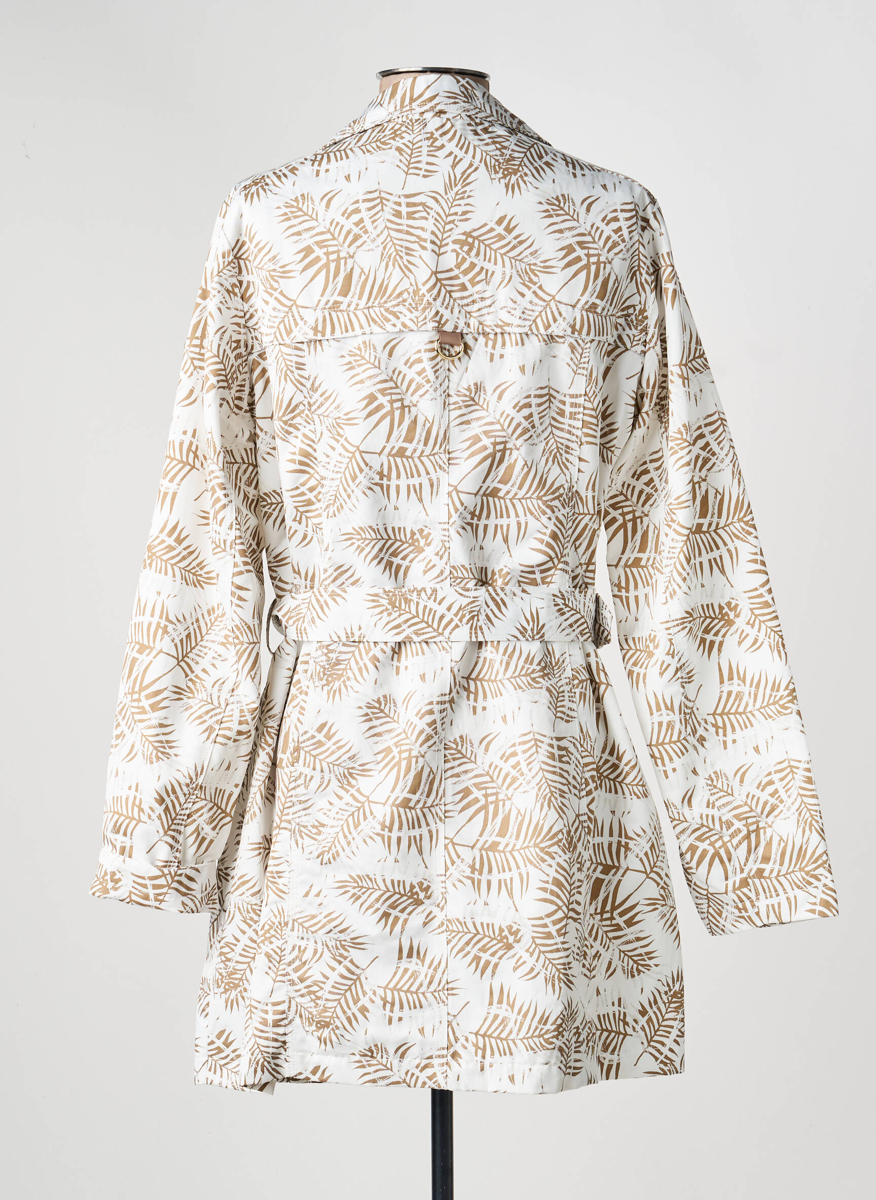 Trench coupe cintrée sans capuche blanc CONCEPT  K femme