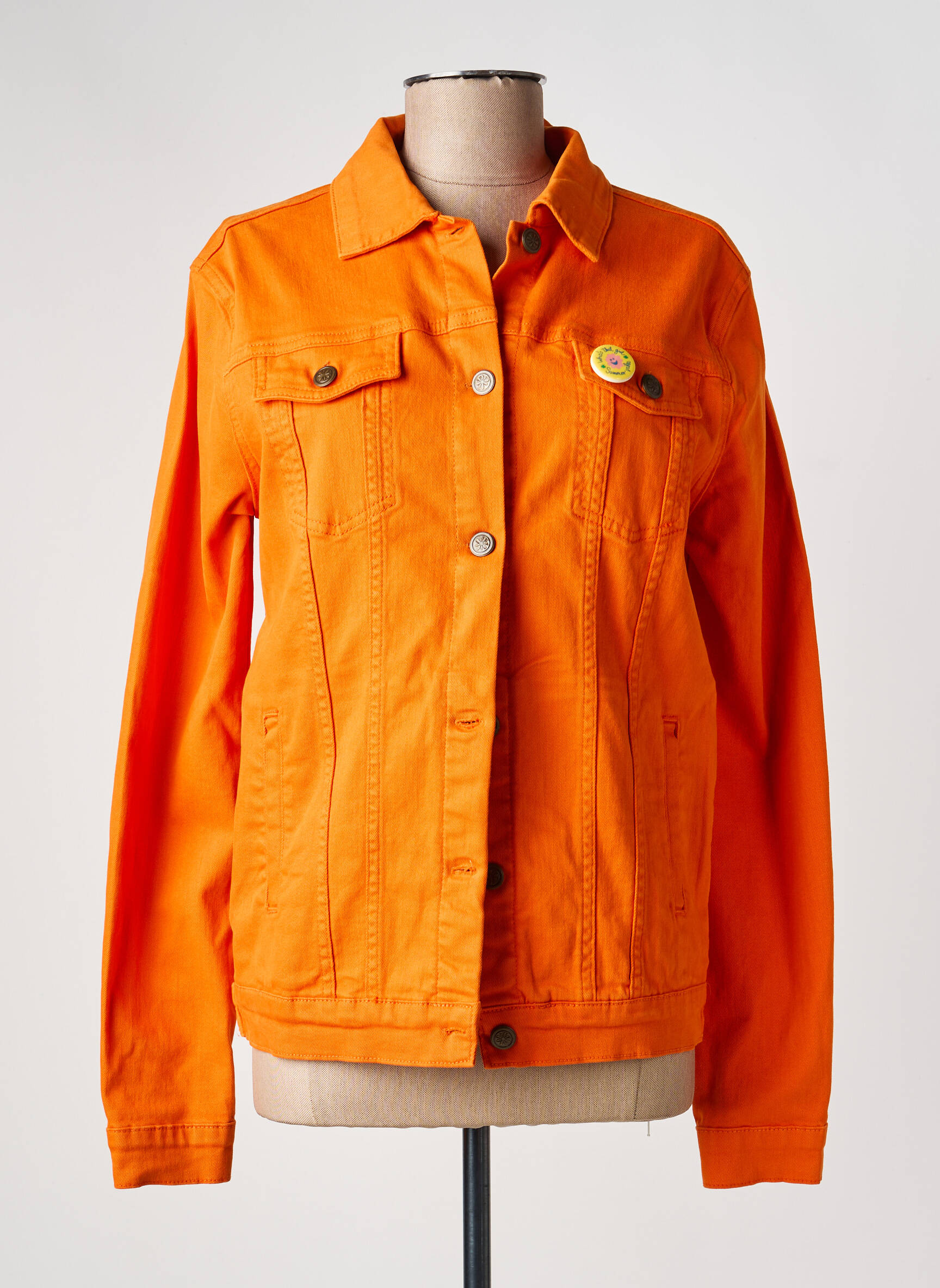 Veste casual coupe droite orange WHO'S THAT GIRL femme