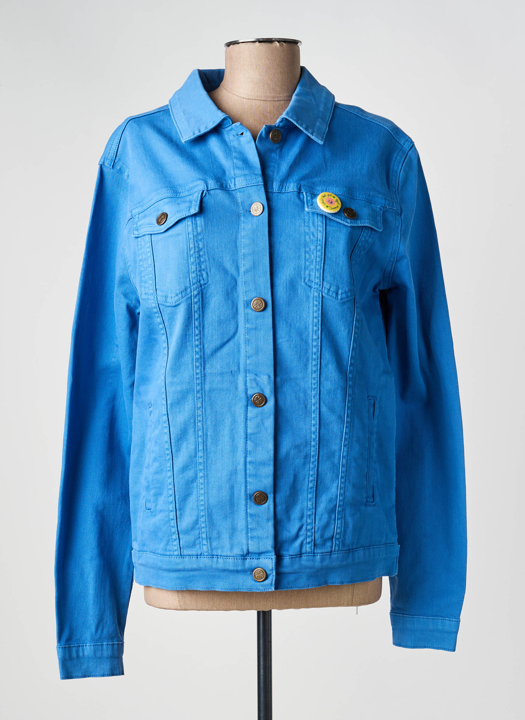 Veste casual coupe droite bleu WHO'S THAT GIRL femme