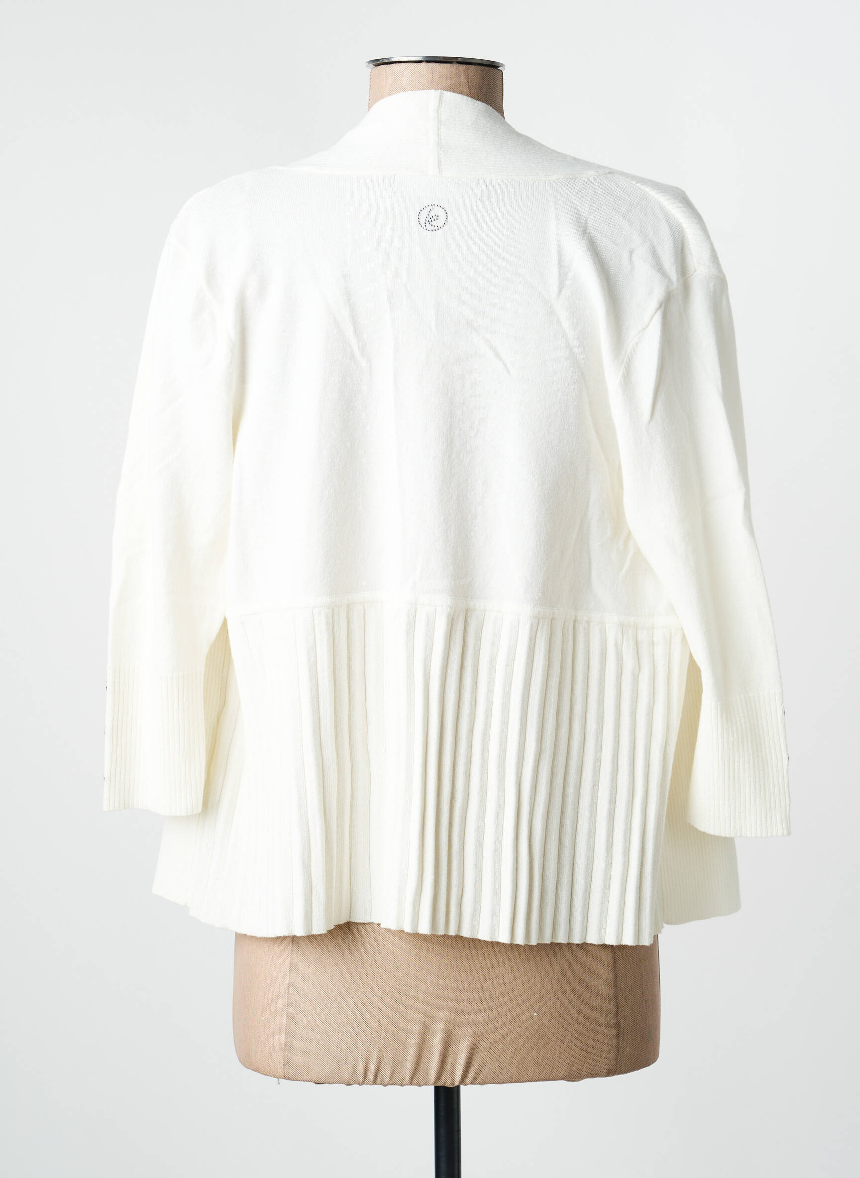 Gilet manches longues manches 3/4 blanc CONCEPT  K femme