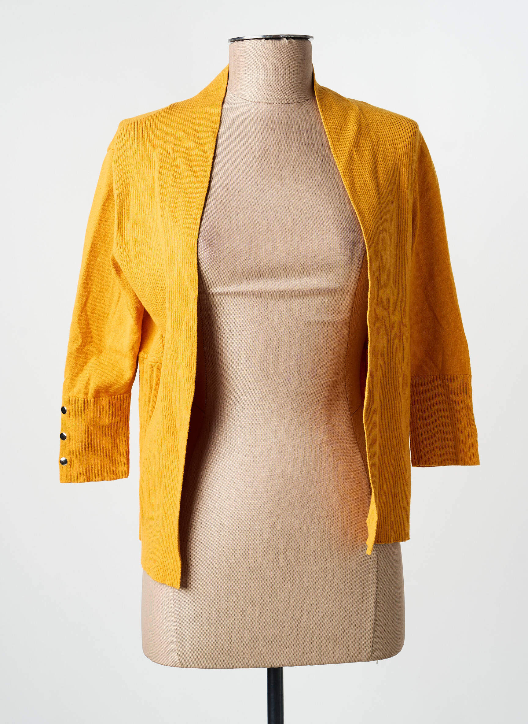 Gilet manches longues manches 3/4 jaune CONCEPT  K femme